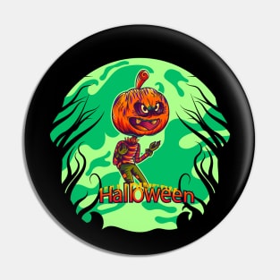 Pumpkin Halloween Pin