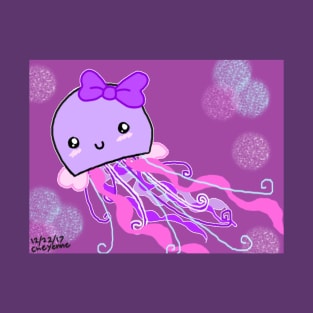 cute kawaii jellyfish T-Shirt