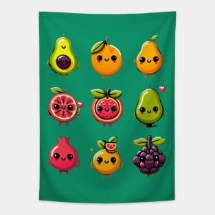 Watermelon Characters Tapestry