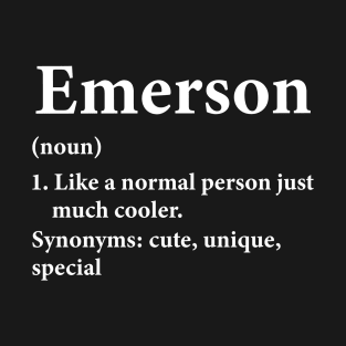 Emerson Name Definition T-Shirt