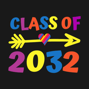 Cute Class of 2032 Grow With Me T-Shirt First Day of School T-Shirt