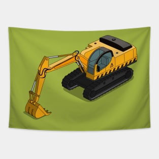 excavator Tapestry