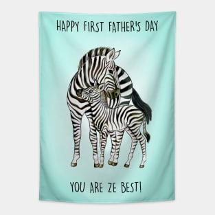 Zebra Father's day Tapestry