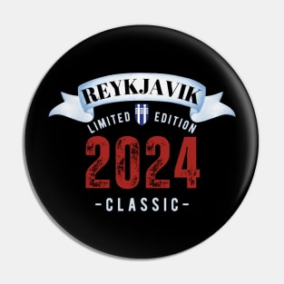 Reykjavik Iceland  Christmas Present T-Shirt 2024 Classic Pin