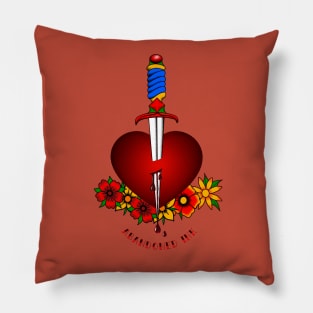 Dagger through the Heart Pillow