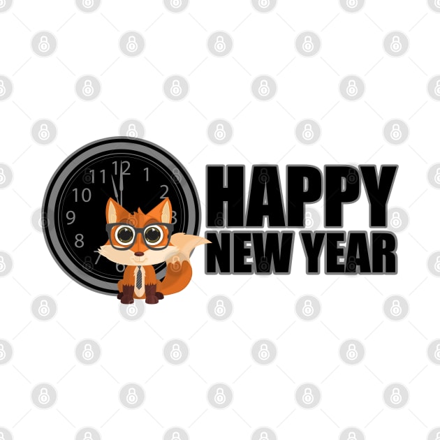 Happy New Year - Fox Nerd by adamzworld