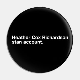 Heather Cox Richardson stan account. Pin