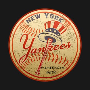 glow yankees baseball vintage T-Shirt