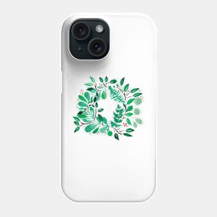 Sweet leaves wreath Phone Case