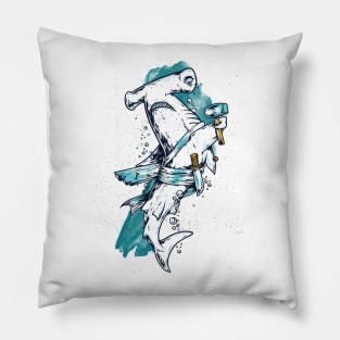 Hammerhead Shark Warrior Pillow