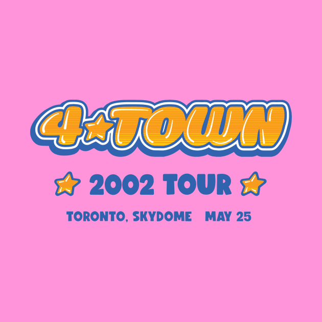 4Town World Tour - Toronto 2002 Concert Tee by Peebs