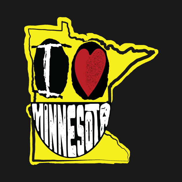 I Love Minnesota Smiling Happy Face by pelagio