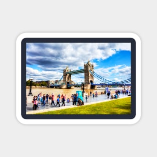 Tower Bridge Over The River Thames, London Magnet