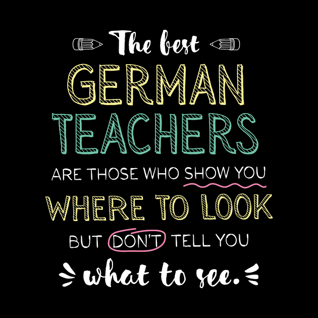 The best German Teachers Appreciation Gifts - Quote Show you where to look by BetterManufaktur