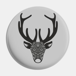 Rudolph the Dia De Los Muertos Reindeer Pin