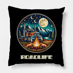 Big rig roadlife Pillow