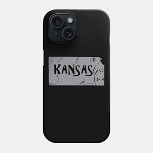 A funny map of Kansas Phone Case