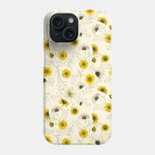 Pressed Yellow Flowers Phone Case