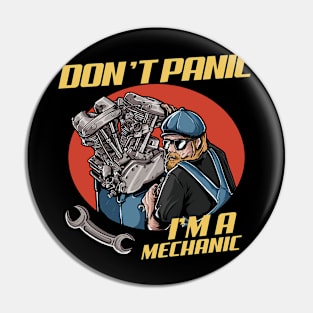 don't panic i'm a mechanic Pin