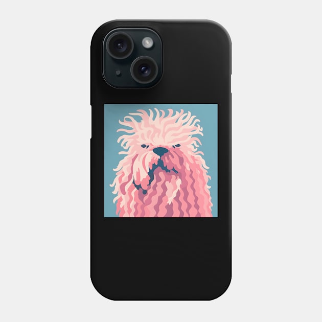 70s Puli Vibes: Pastel Pup Parade Phone Case by NatashaCuteShop