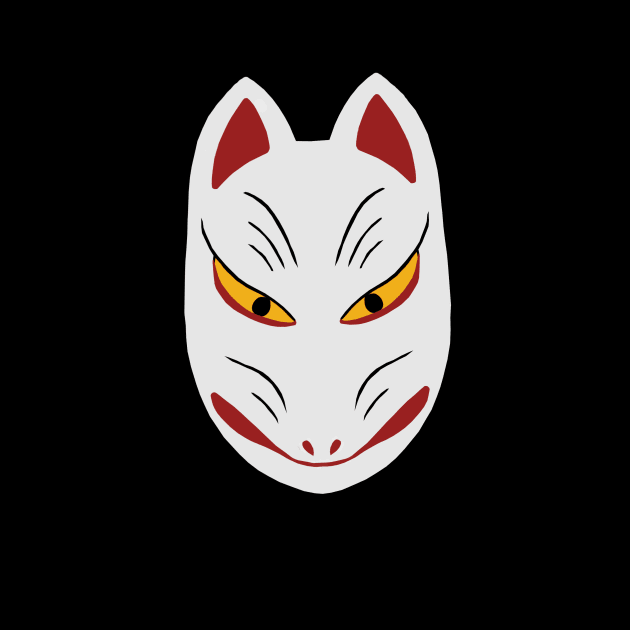 Traditional Inari Kitsune Mask by UsuallyUnusual