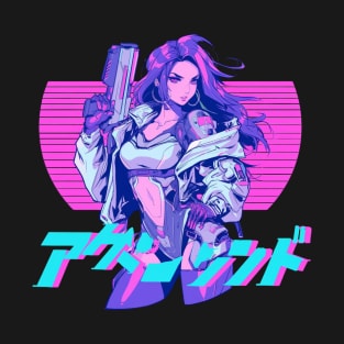 Neon Dream Futuristic Hot Girl T-Shirt