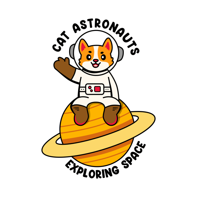 Cat astronauts exploring space by Peazyy