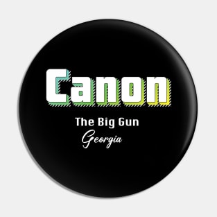 Canon Georgia Yellow Text Pin