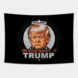 God Sent Trump Tapestry