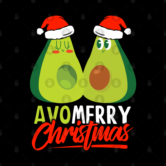 Funny Avocado Christmas - Avo Merry Christmas by SomedayDesignsCo