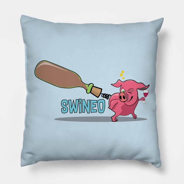 Corkscrew SWiNEO Pillow by ByersArtLab