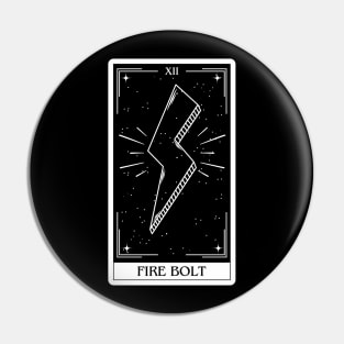 Fire Bolt Dnd 5e spells tarot card dungeons and dragons gift Pin
