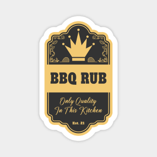 Kitchen Label BBQ Rub Magnet