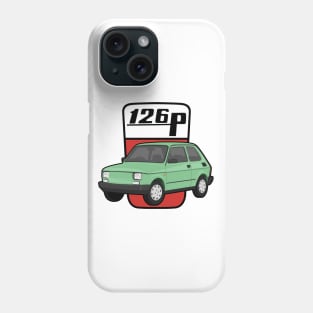 126P Car maluch 126 light green Phone Case