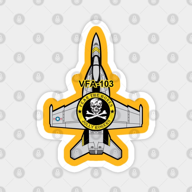 VFA-103 Jolly Rogers - Super Hornet Magnet by MBK