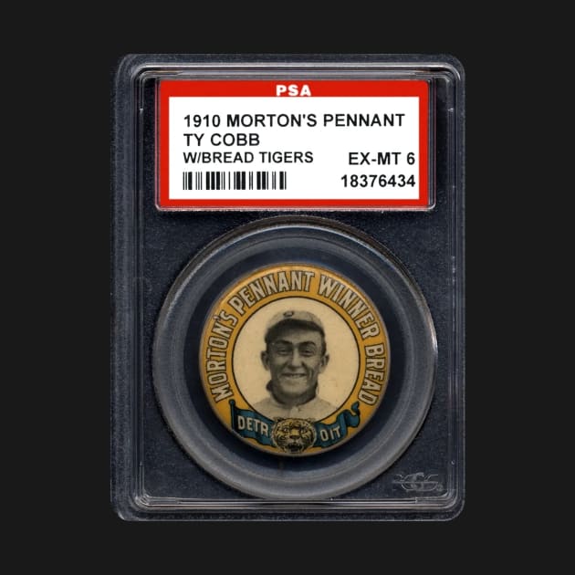 1910 Morton's Pennant Winner Bread Tigers Pins - TY COBB by anjaytenan