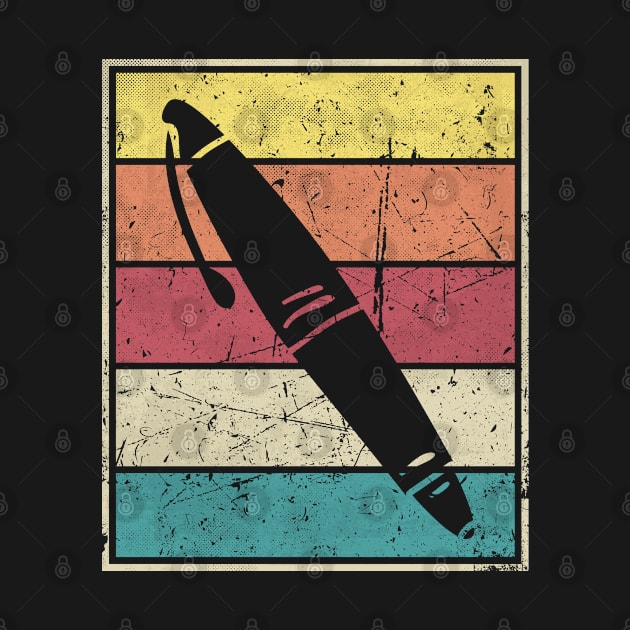 Pen Vintage Retro Stripes by bridgewalker