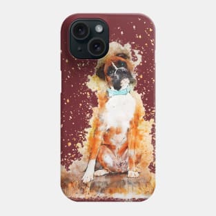 Boxer Dog Painting Art Phone Case