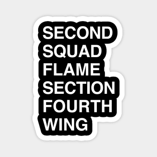 Fourth Wing Squad Magnet