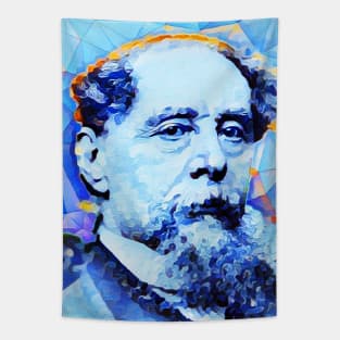 Charles Dickens  Portrait | charlles dickens artwork | Charles Dickens Painting 10 Tapestry