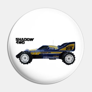 SHADOW 4WD Vintage RC Racing Buggy 80s Pin