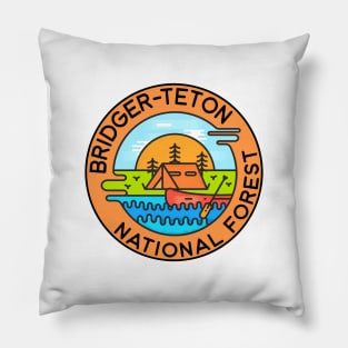 Bridger Teton National Forest Wyoming Camping Canoe Pillow