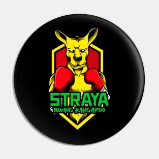 Straya Boxing Kangaroo Pin