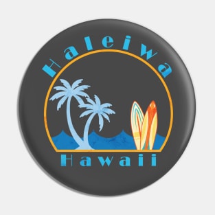 Haleiwa Beach Graphic Pin