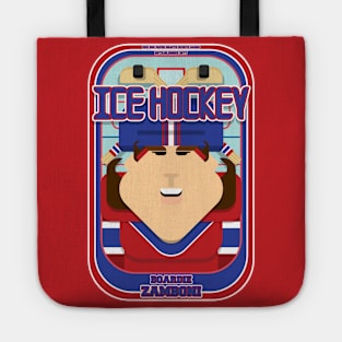 Ice Hockey Red and Blue - Boardie Zamboni - June version Tote