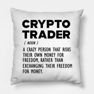 Crypto Trader Funny Definition Pillow