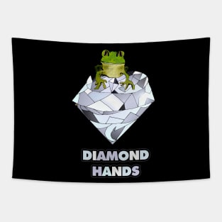 Diamond Hands Frog Tapestry