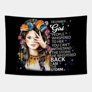 December Girl I Am The Storm Hmong Tapestry