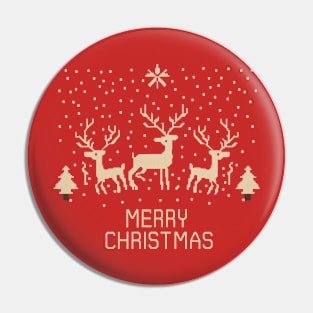 Merry Christmas Filthy Animal  Sweater Pin