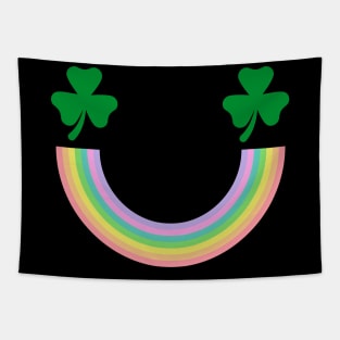 Shamrock Smiley Face Tapestry